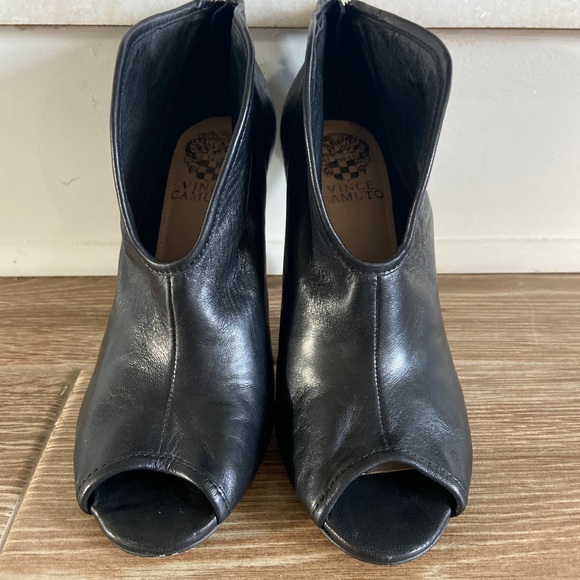 Vince Camuto Black open toe, booties. - Picture 2 of 7